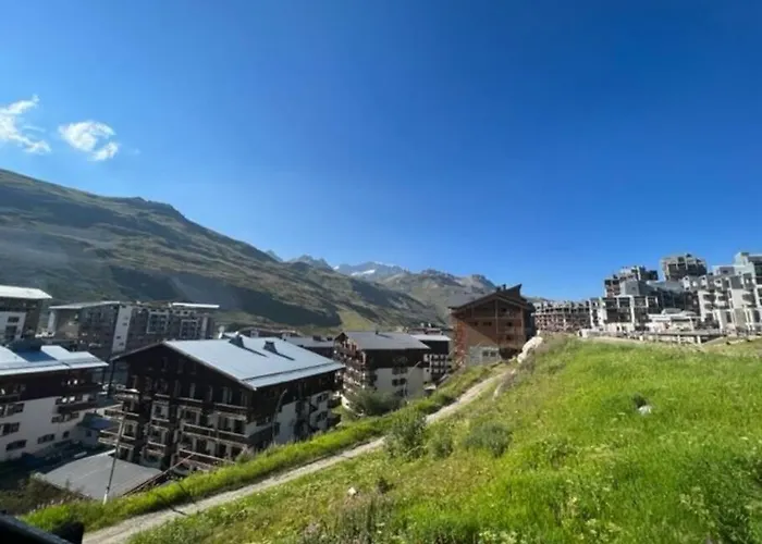 Superbe 4 Pers Skis Aux Pieds Avec Balcon Tignes
