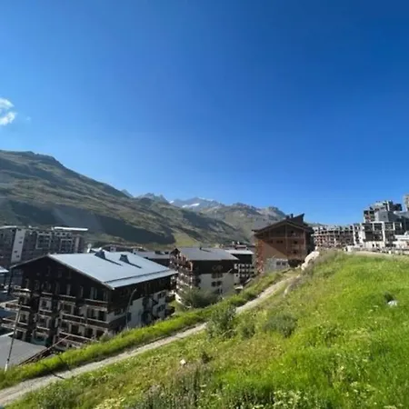 Superbe 4 Pers Skis Aux Pieds Avec Balcon Tignes